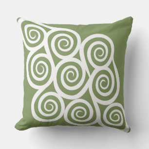 Abstraktes Design, moderne Malerei, Spiralformen Kissen