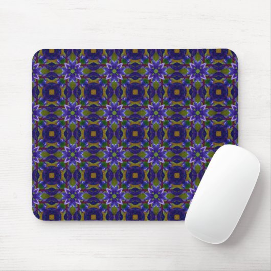 Abstraktes Design Mosaik - gepolstertes Muster - Mousepad (Mit Mouse)