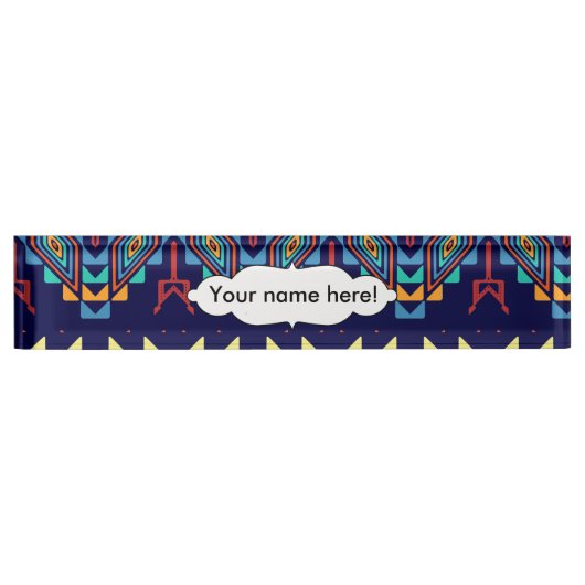Abstraktes Design Namensplakette (Vorderseite)