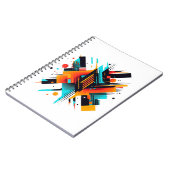 Abstraktes Design Notizblock (Linke Seite)