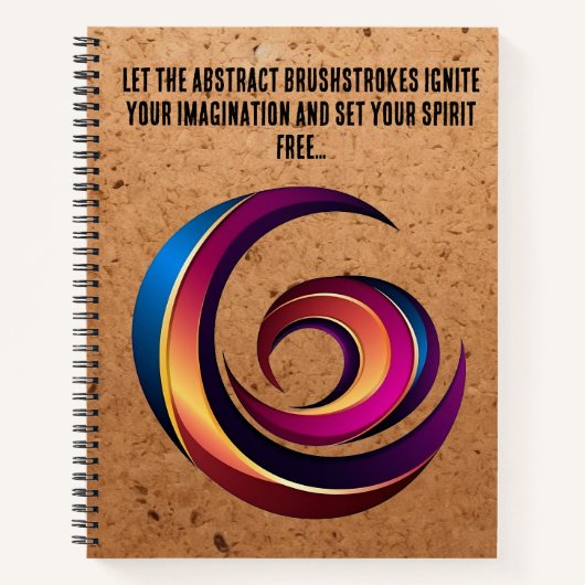 Abstraktes Design Notizblock (Vorderseite)