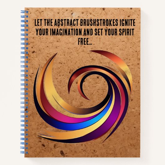 Abstraktes Design Notizblock (Vorderseite)