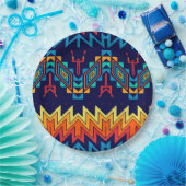 Abstraktes Design Pappteller (Party)