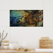 Abstraktes Design Poster (Küche)