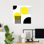 Abstraktes Design Poster (Heimbüro)