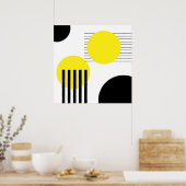Abstraktes Design Poster (Küche)