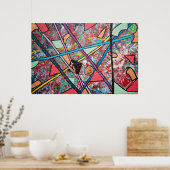 Abstraktes Design Poster (Küche)