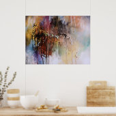 Abstraktes Design Poster (Küche)