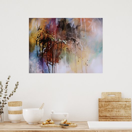 Abstraktes Design Poster (Küche)