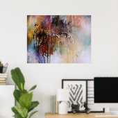 Abstraktes Design Poster (Heimbüro)