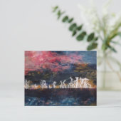 Abstraktes Design-Postkarte "Stille Donner" Postkarte (Stehend Vorderseite)