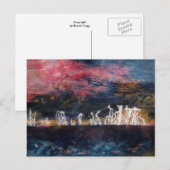Abstraktes Design-Postkarte "Stille Donner" Postkarte (Vorne/Hinten)