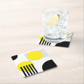Abstraktes Design Rechteckiger Pappuntersetzer (Vor Ort)