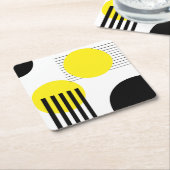 Abstraktes Design Rechteckiger Pappuntersetzer (angewinkelt)