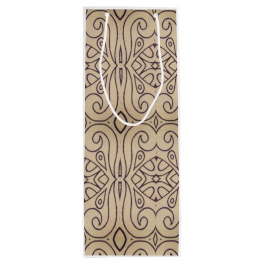 Abstraktes Design Recoleta Geschenktüte Für Weinflaschen (Rückseite)