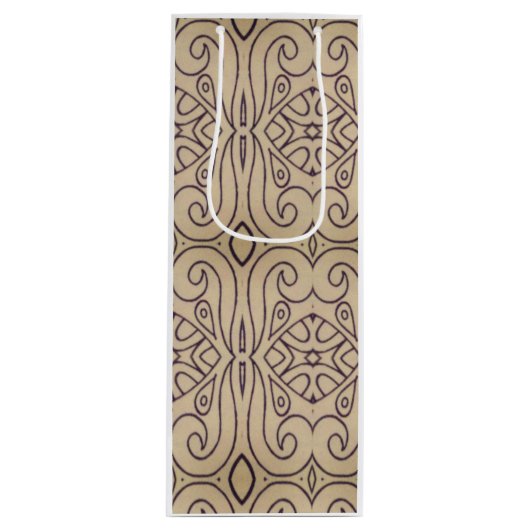 Abstraktes Design Recoleta Geschenktüte Für Weinflaschen (Vorderseite)