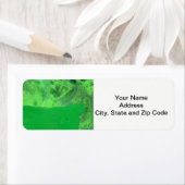 Abstraktes Design Rückkehr Adresse Etikett, Tisch  (Insitu)