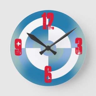 Abstraktes Design rund um die Uhr