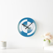 Abstraktes Design Runde Wanduhr (Zuhause)