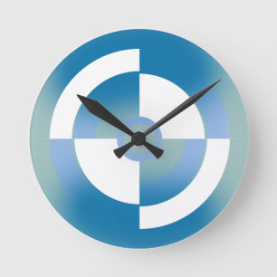 Abstraktes Design Runde Wanduhr