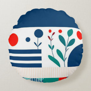 Abstraktes Design Rundes Kissen