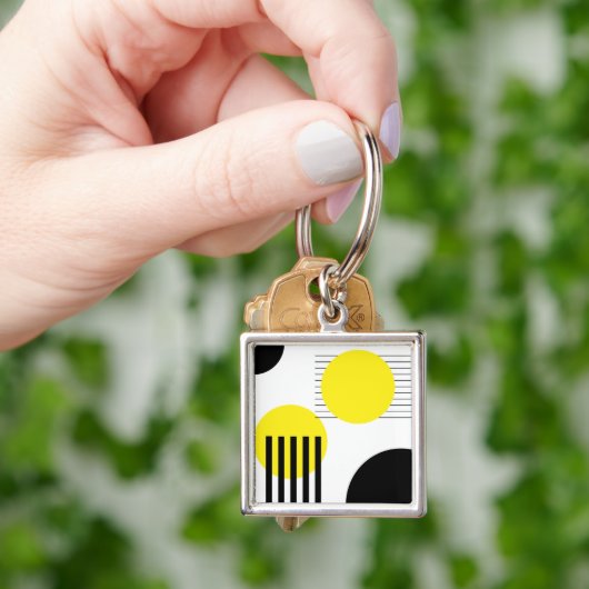 Abstraktes Design Schlüsselanhänger (Hand)