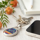 Abstraktes Design Schlüsselanhänger (Seite)