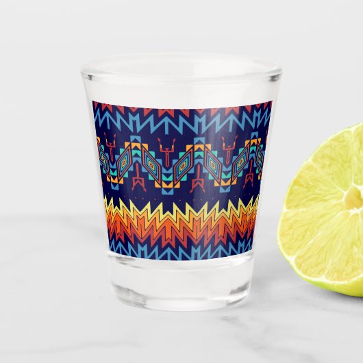 Abstraktes Design Schnapsglas (Vorderseite)