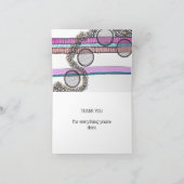 Abstraktes Design, Streifen, Kreise, vielen Dank Karte (Innenseite)