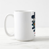 Abstraktes Design, surreale Landschaft Kaffeetasse (Links)