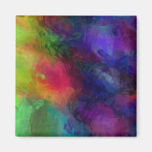 Abstraktes Design, viele Farben Magnet (Vorne)