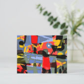 Abstraktes Design von Albruno Postkarte (Stehend Vorderseite)