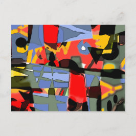 Abstraktes Design von Albruno Postkarte