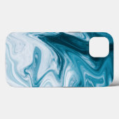 Abstraktes Design von Blue Beach Waves Case-Mate iPhone Hülle (Rückseite (Horizontal))