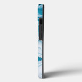 Abstraktes Design von Blue Beach Waves Case-Mate iPhone Hülle (Rückseite / Links)