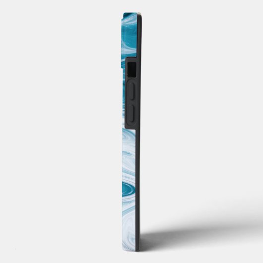 Abstraktes Design von Blue Beach Waves Case-Mate iPhone Hülle (Rückseite / Links)