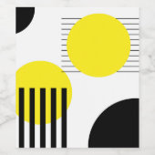 Abstraktes Design Weinetikett (Einzelnes Label)