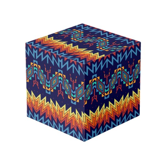 Abstraktes Design Würfel (Vorderseite Schrägansicht)