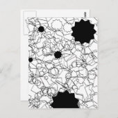 Abstraktes Design-Zeichn-Papier für Stift Postkarte (Vorne/Hinten)