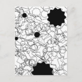 Abstraktes Design-Zeichn-Papier für Stift Postkarte (Vorderseite)