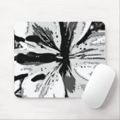 abstraktes Design zeitgenössisch schwarz-weiß Mousepad (Mit Mouse)