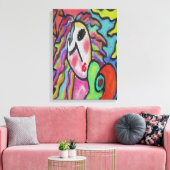 Abstraktes Digitalbild im Wilden Herzen Leinwanddruck (Insitu (Wohnzimmer))