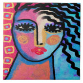 Abstraktes digitales Bild am Tag Fliese (Vorderseite)