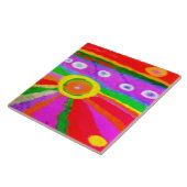 Abstraktes digitales Bild erhitzen Fliese (Seite)