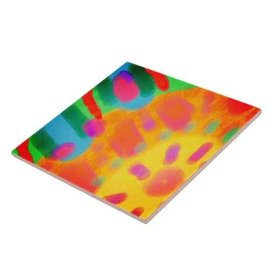 Abstraktes digitales Bild Sunburst Fliese (Seite)