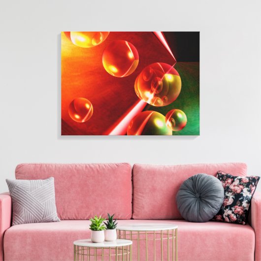 Abstraktes digitales Design Leinwanddruck (Insitu (Wohnzimmer))