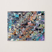 Abstraktes digitales Doodle 2 Puzzle (Horizontal)