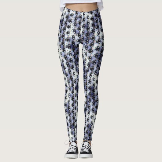 Abstraktes digitales Muster 1191 - Leggings (Vorderseite)