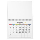 Abstraktes digitales Muster 1199 - Kalender 2025 (Feb 2027)