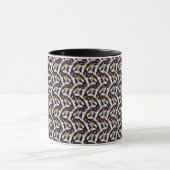 Abstraktes digitales Muster 1219 - Kaffeetasse (Zentrum)